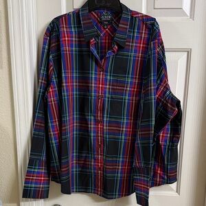 J. Crew Red and Blue Plaid Button Down Shirt